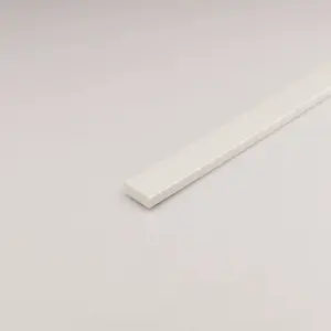 Profil plohý PVC bílý 30x1000