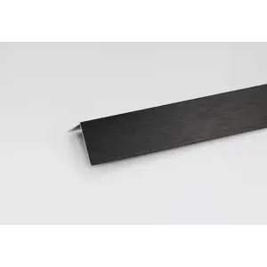 Rohový Profil ALU Kartáčovaný Černý 20x10x1000
