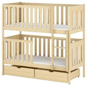 Produkt Patrová postel pro dvě děti DENIS 90x200 borovice