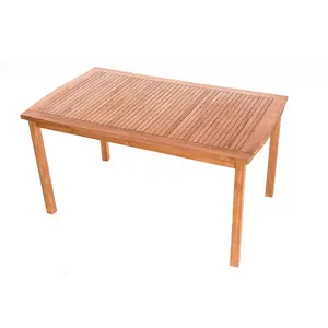 Produkt DEOKORK Zahradní pevný stůl obdelník HARMONY 150x90 cm (teak)