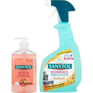 Produkt Dezinfekce čistič Sanytol odmašťující kuchyně 500ml + dezinfekční tekuté mýdlo kuchyně 250 ml