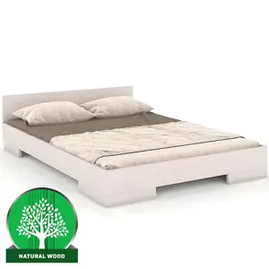 Produkt Dřevěná buková postel Skandica Spectrum Nízký 140x200 Bílý