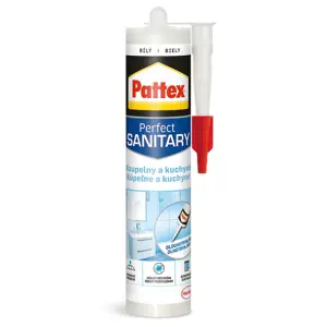 Produkt Pattex Koupelny a kuchyně Silikon sanitární  bílý 280 ml