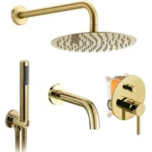 Produkt Podomítkový sprchový set  Lungo Rea P4125 zlatý