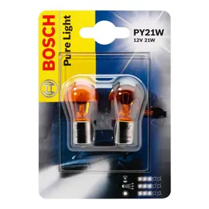 Produkt Žárovka 12V 21W PY21W oranž BAU15S Bosch 2 ks Blistr