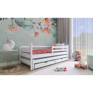 Dětská postel s přistýlkou TAMARA 80x160, bílá