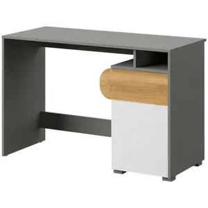 Produkt Pc stolek CLIF 8, šedá/bílá/dub nash