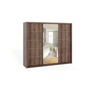 Produkt Šatní skříň se zrcadlem BOKO 250, dub monastery