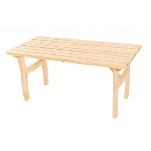 DEOKORK Masivní zahradní stůl z borovice VIKING (40 mm) - různé délky 200 cm
